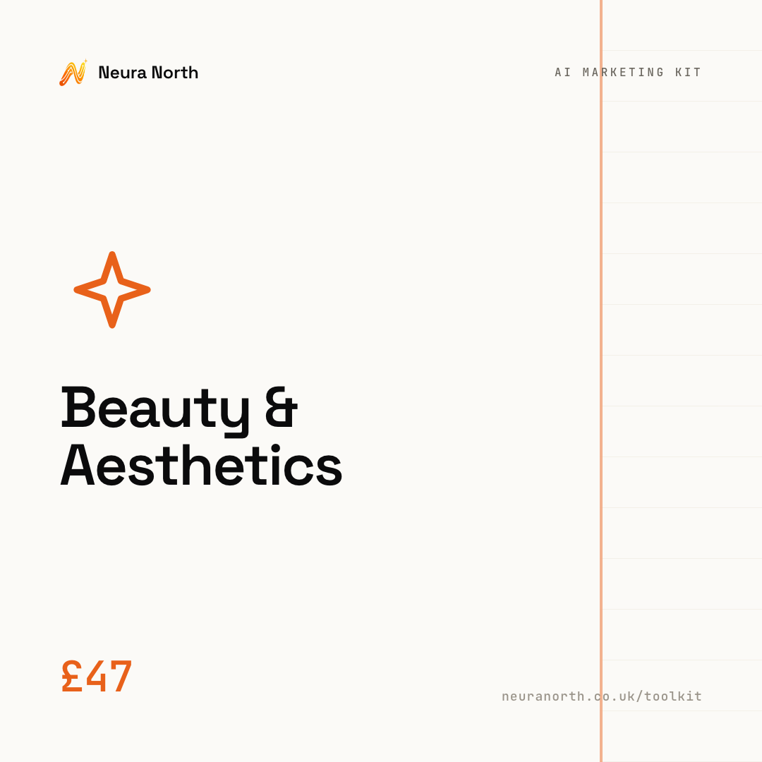 The AI Marketing & Image Kit for Beauty & Aesthetics, £47