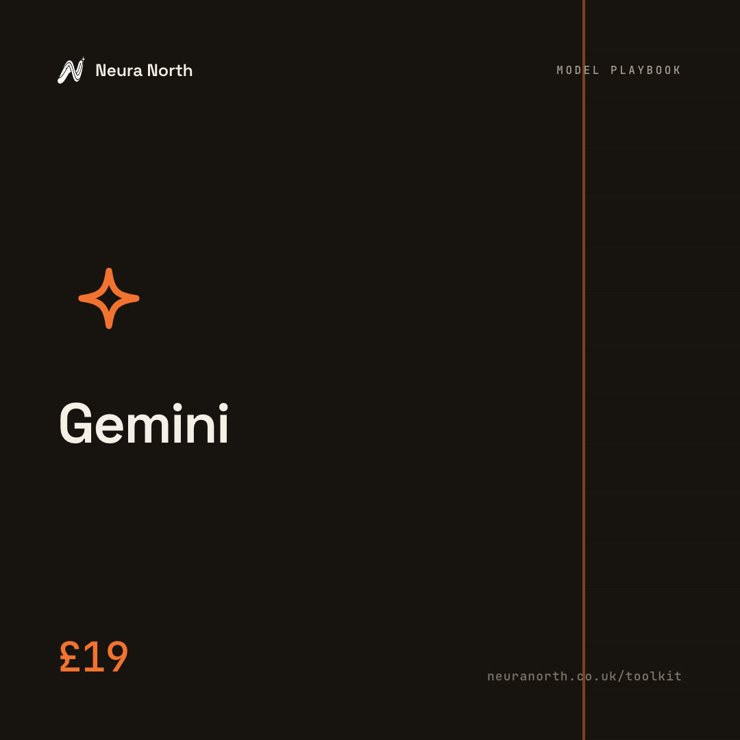 How to Use Gemini, the Neura North playbook, £19