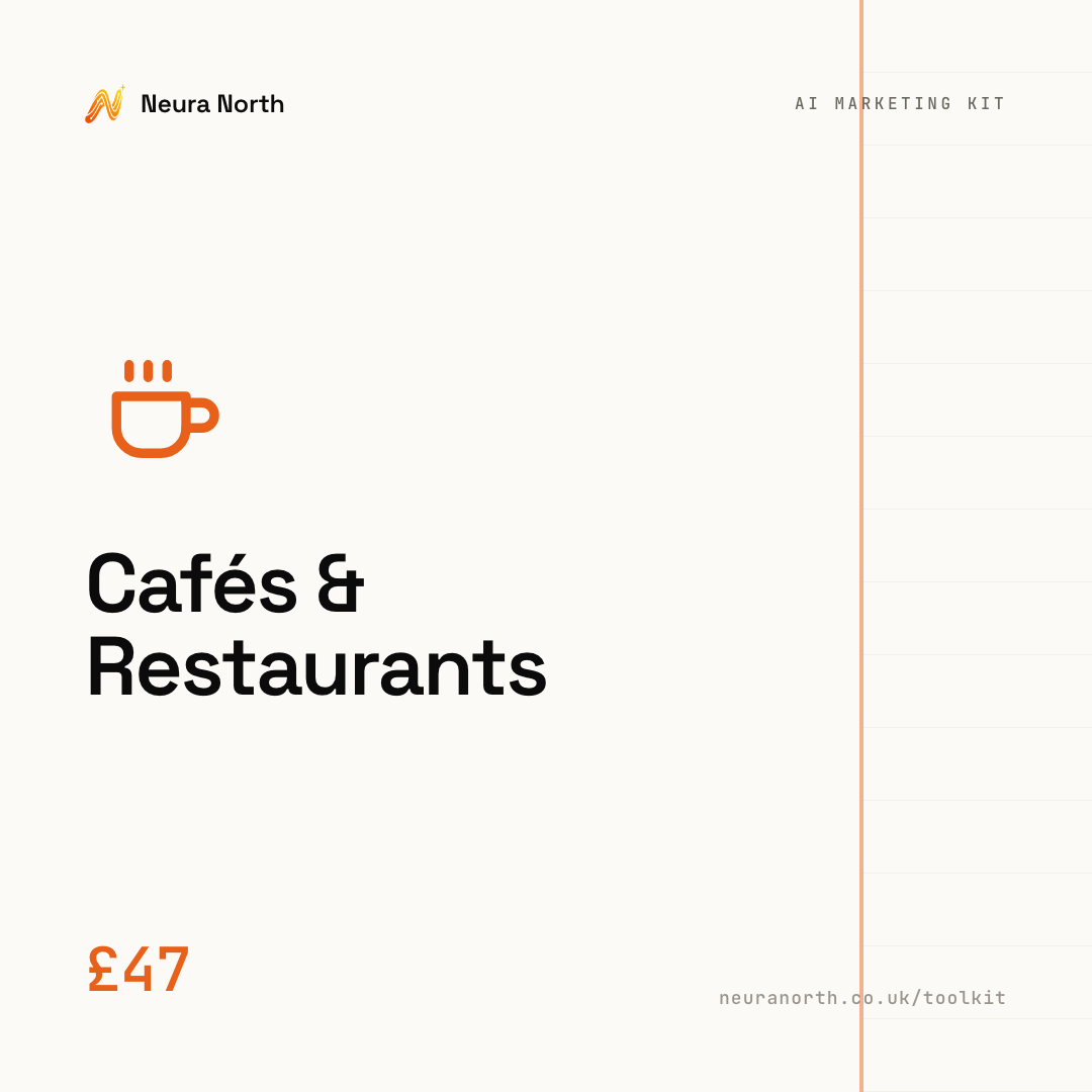 The AI Marketing & Image Kit for Cafés & Restaurants, £47
