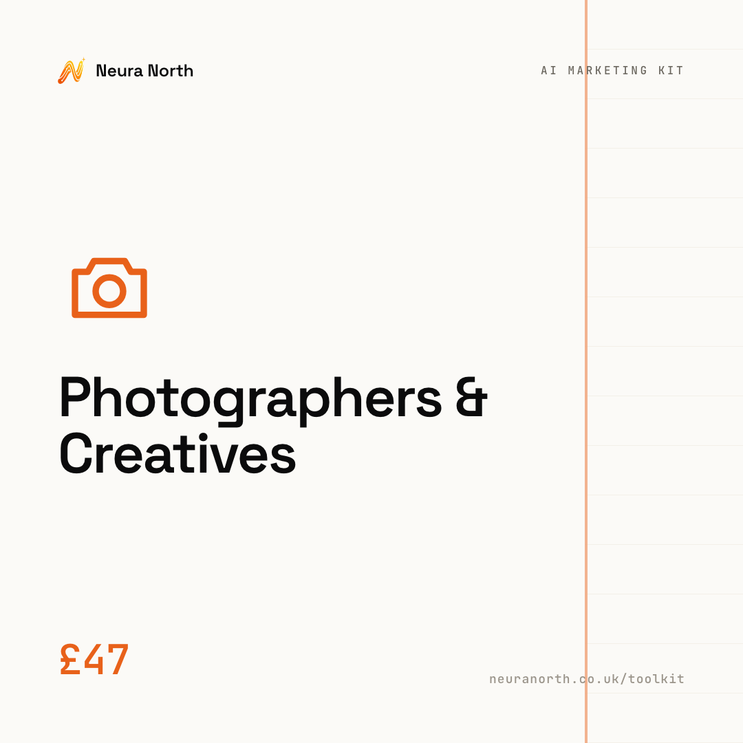 The AI Marketing & Image Kit for Photographers & Creatives, £47