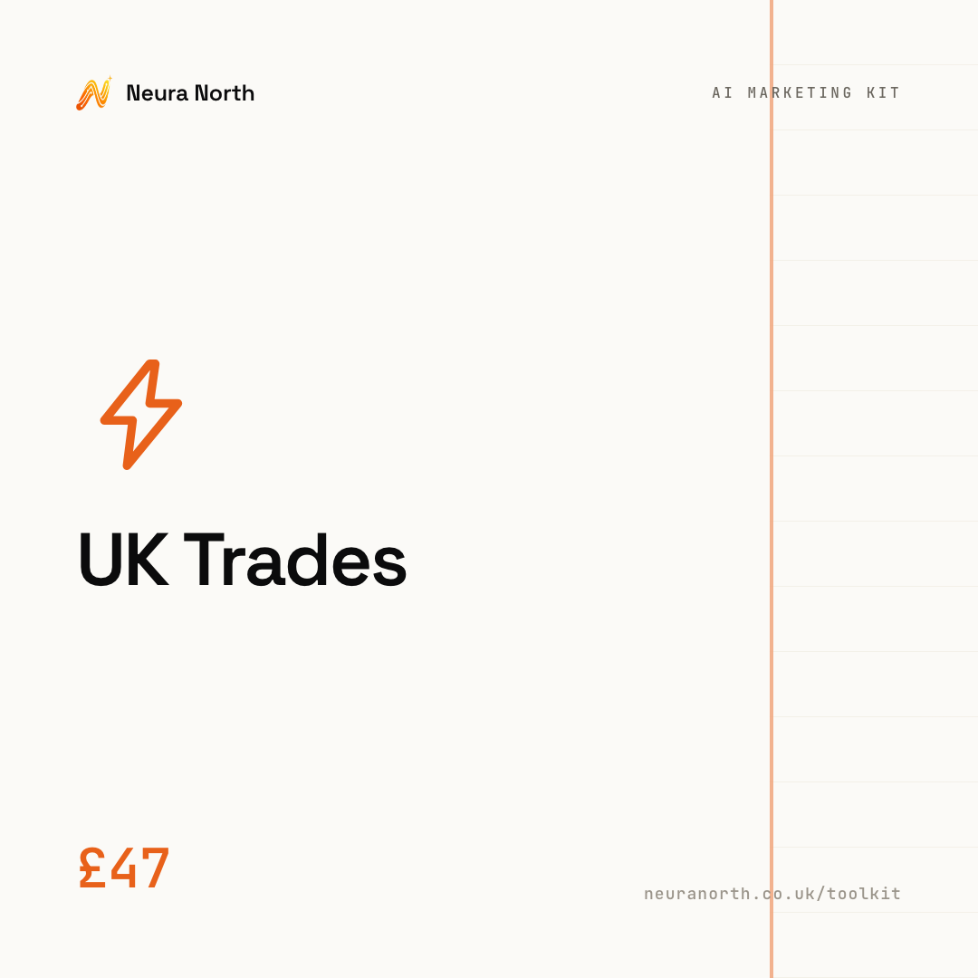 The AI Marketing & Image Kit for UK Trades, £47